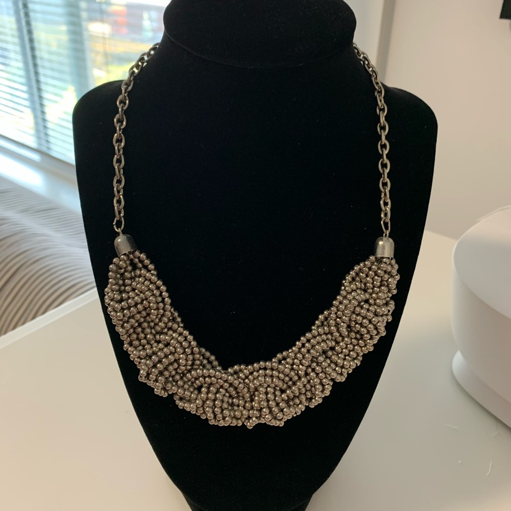 silver plated necklace